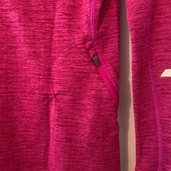 New Balance Fuchsia Purple Hoodie Running Jacket Mockneck Women's size Small - Picture 8 of 11